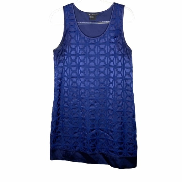 A/X Armani Exchange Blue Tank Shift dress - Picture 1 of 14